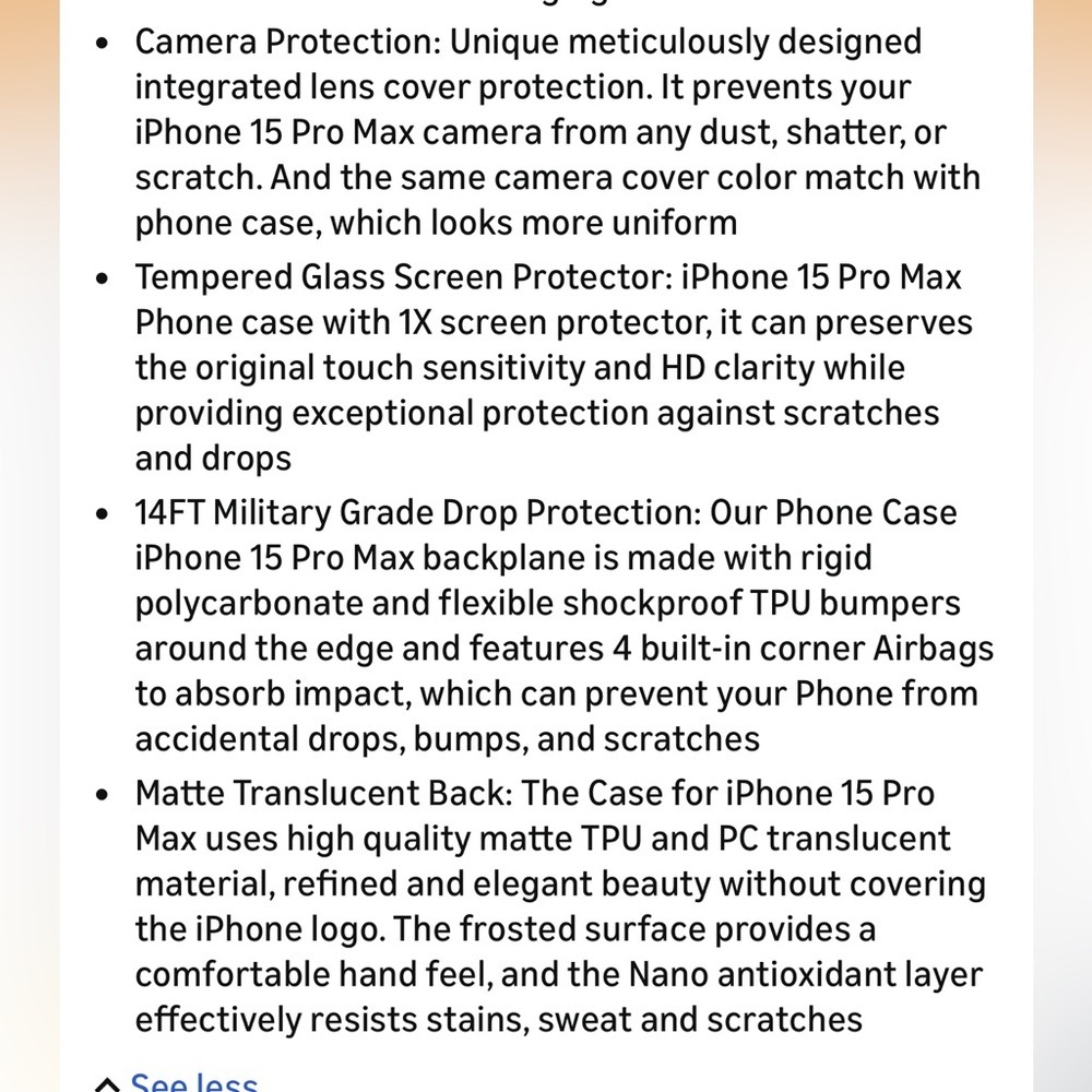 Navy iPhone Case with MagSafe and screen protector - Picture 5 of 5